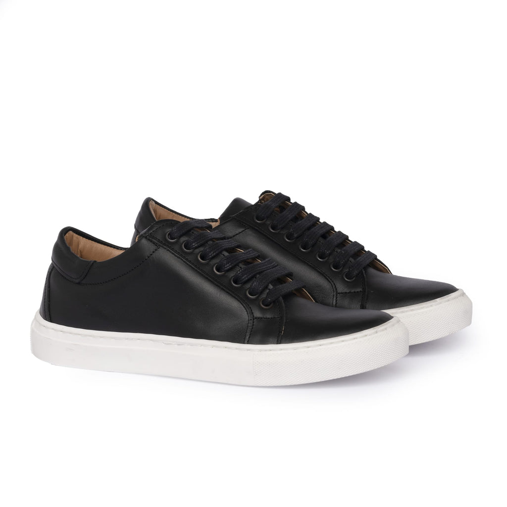 Herren Sneakers aus Leder - Schwarz