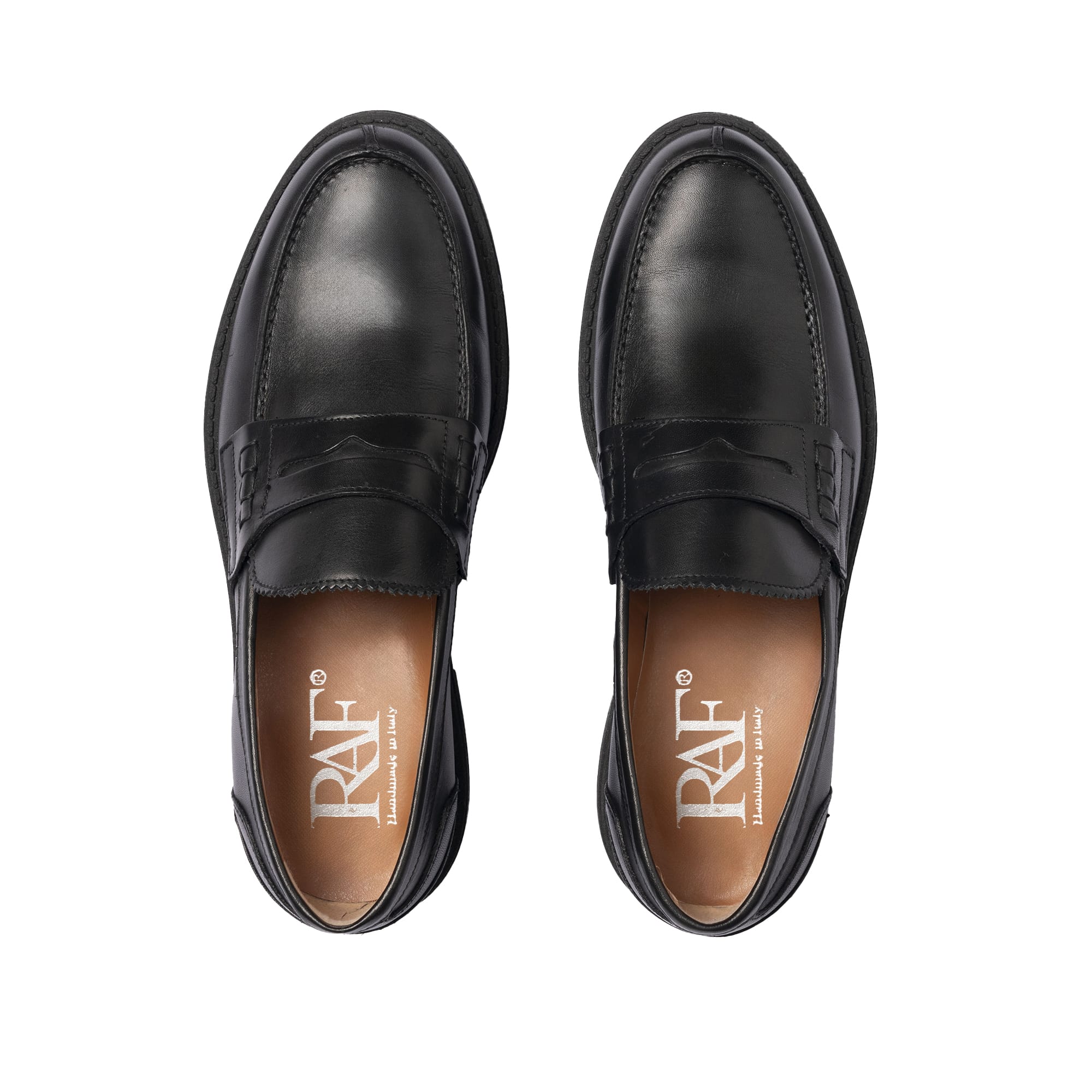 Loafer aus Leder – Schwarz