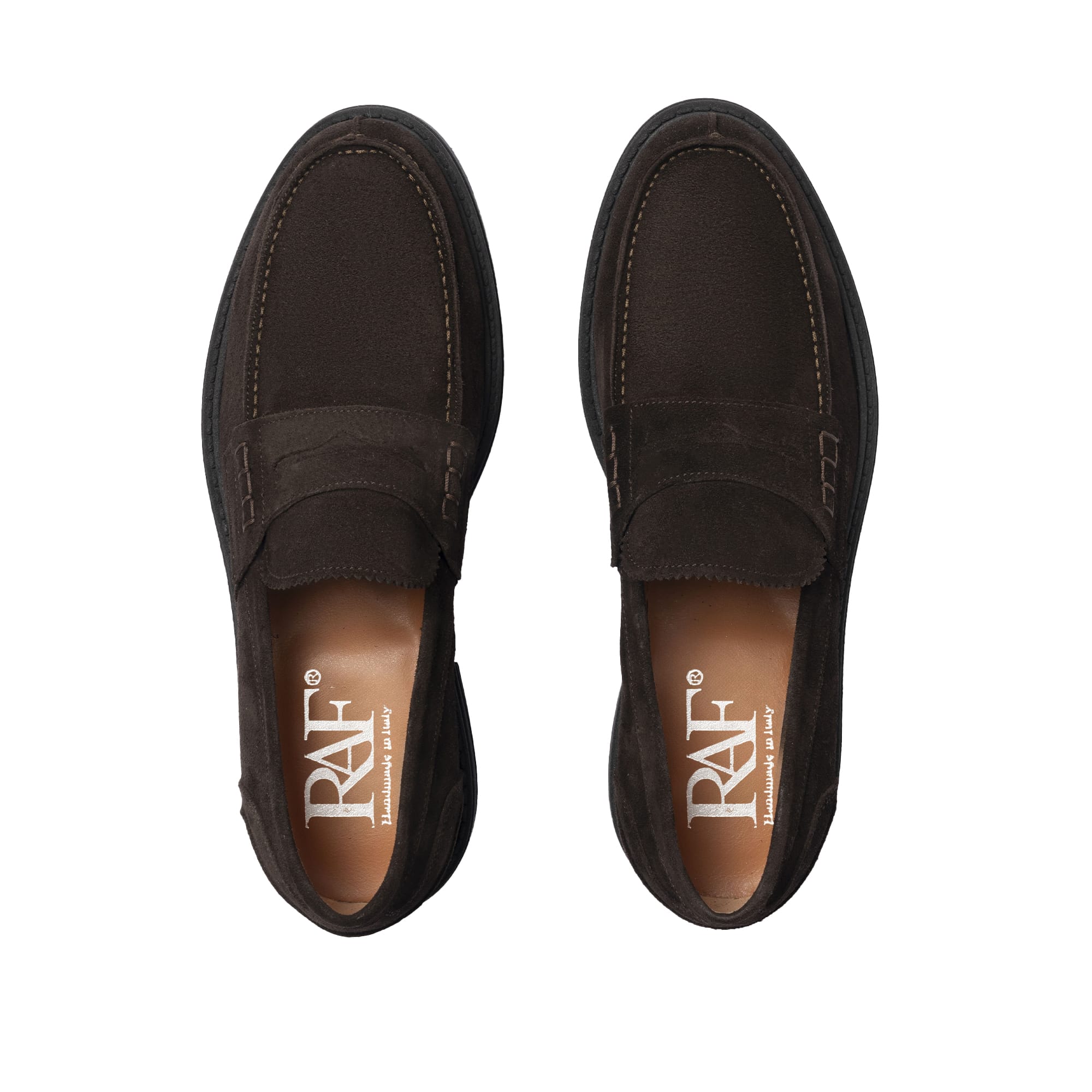 Loafer aus Wildleder – Dunkelbraun