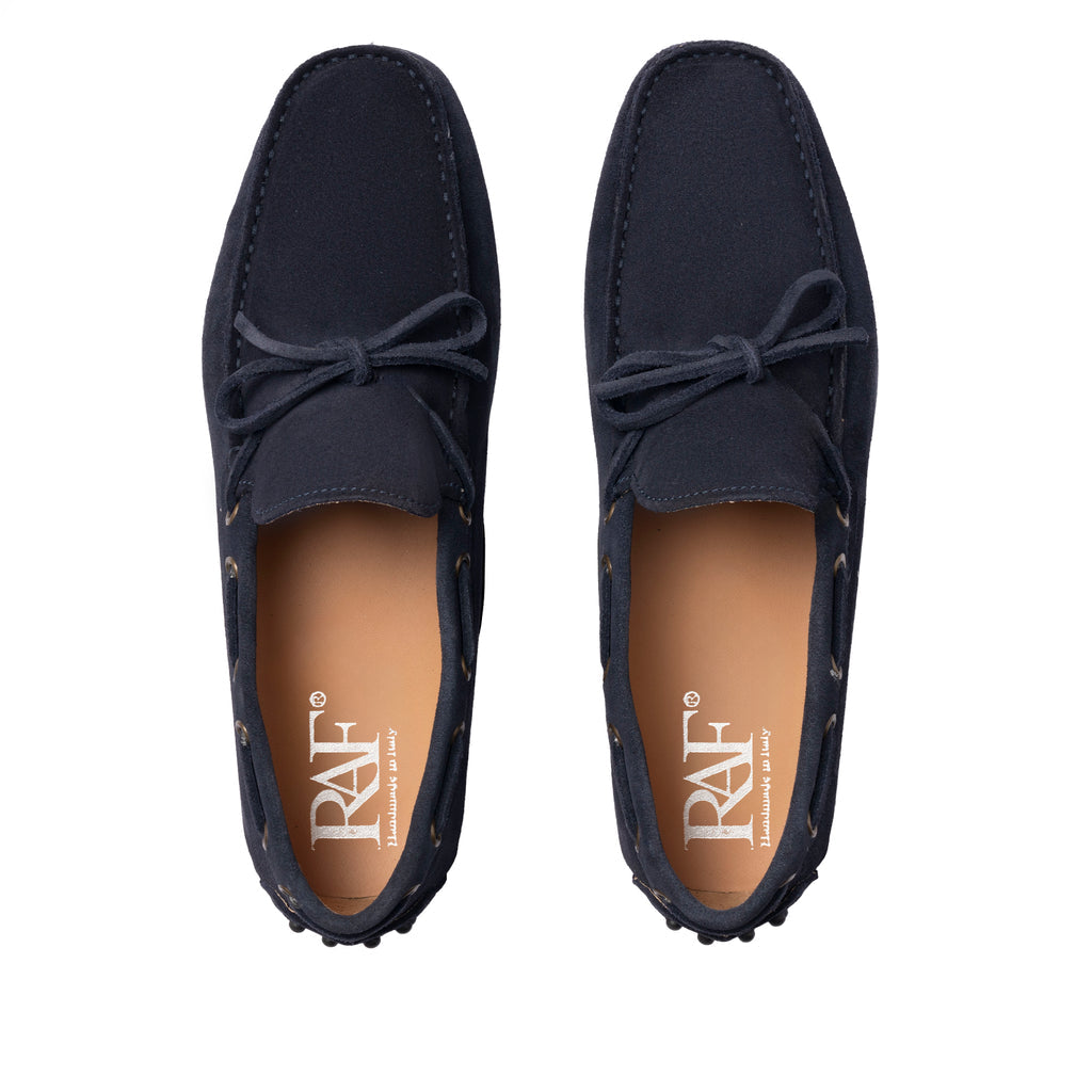 Loafers aus Wildleder - Blau