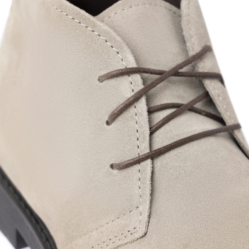 Wildleder-Stiefeletten - Taubengrau