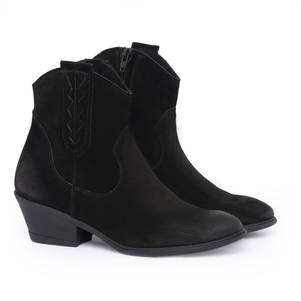Texanische Damenstiefel - Schwarz
