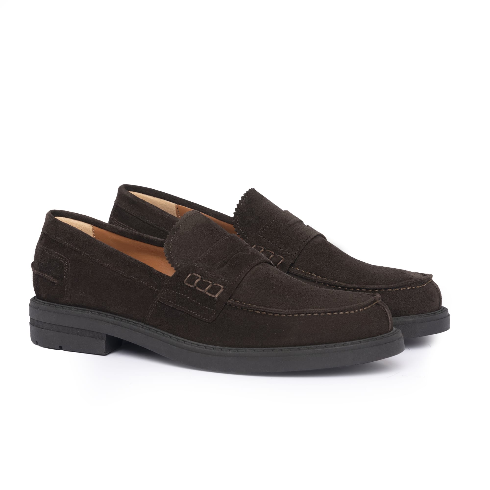 Loafer aus Wildleder – Dunkelbraun