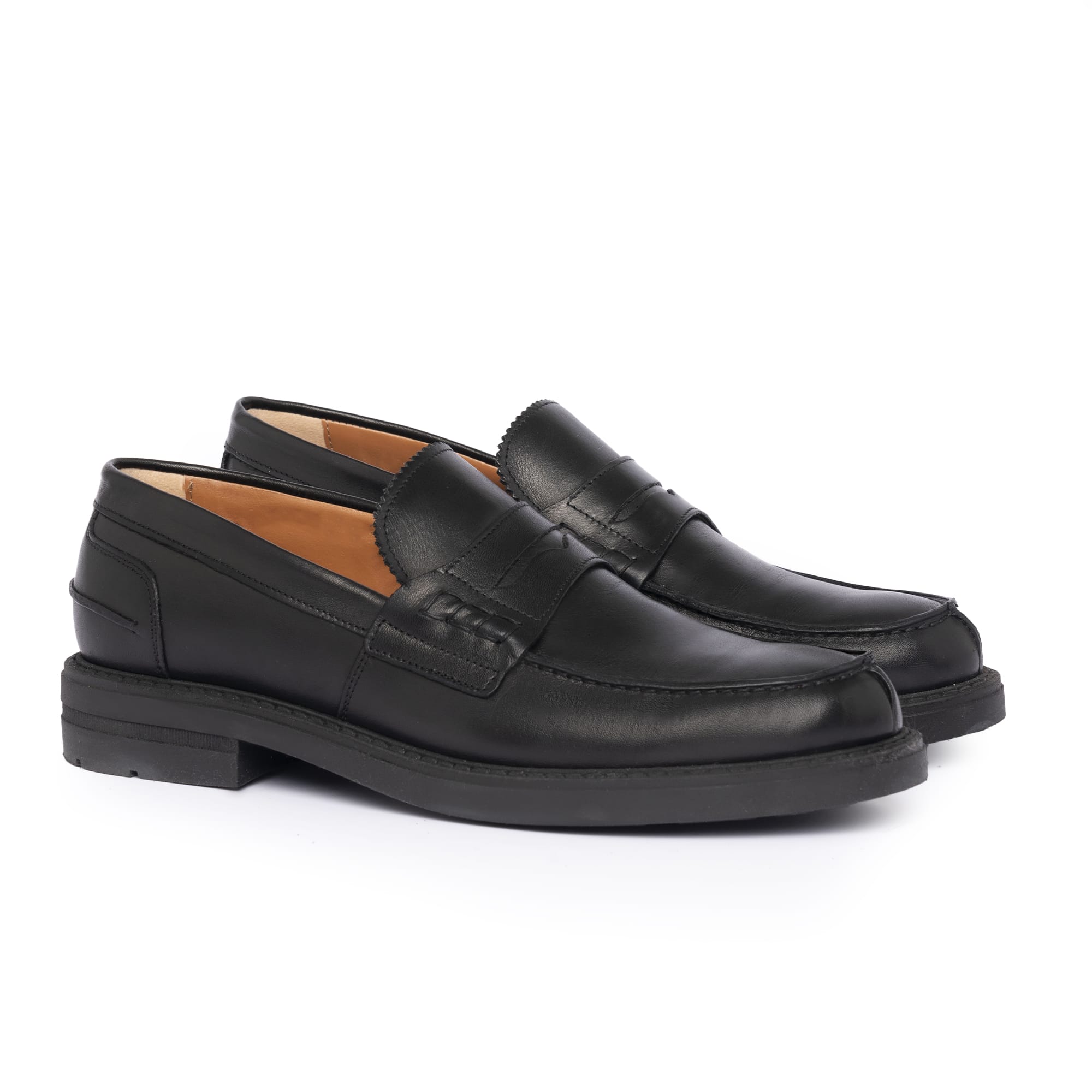 Loafer aus Leder – Schwarz