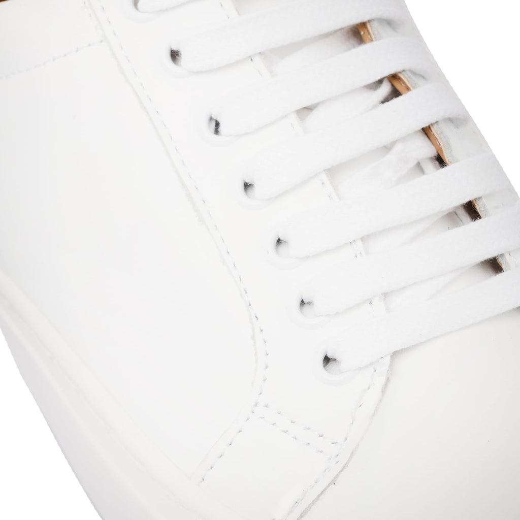 Damen Leder Turnschuhe - Weiß
