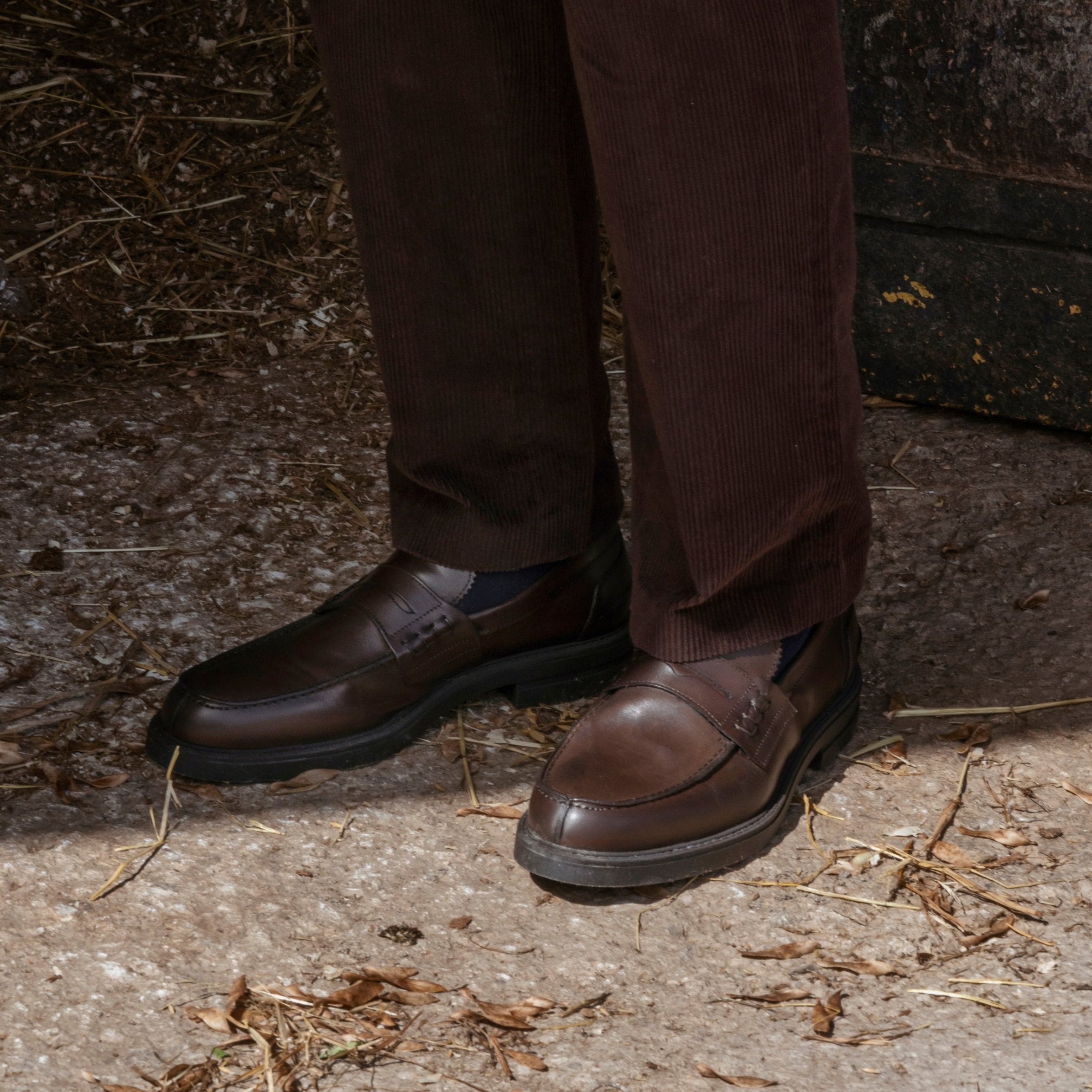 Loafer aus Leder – Dunkelbraun