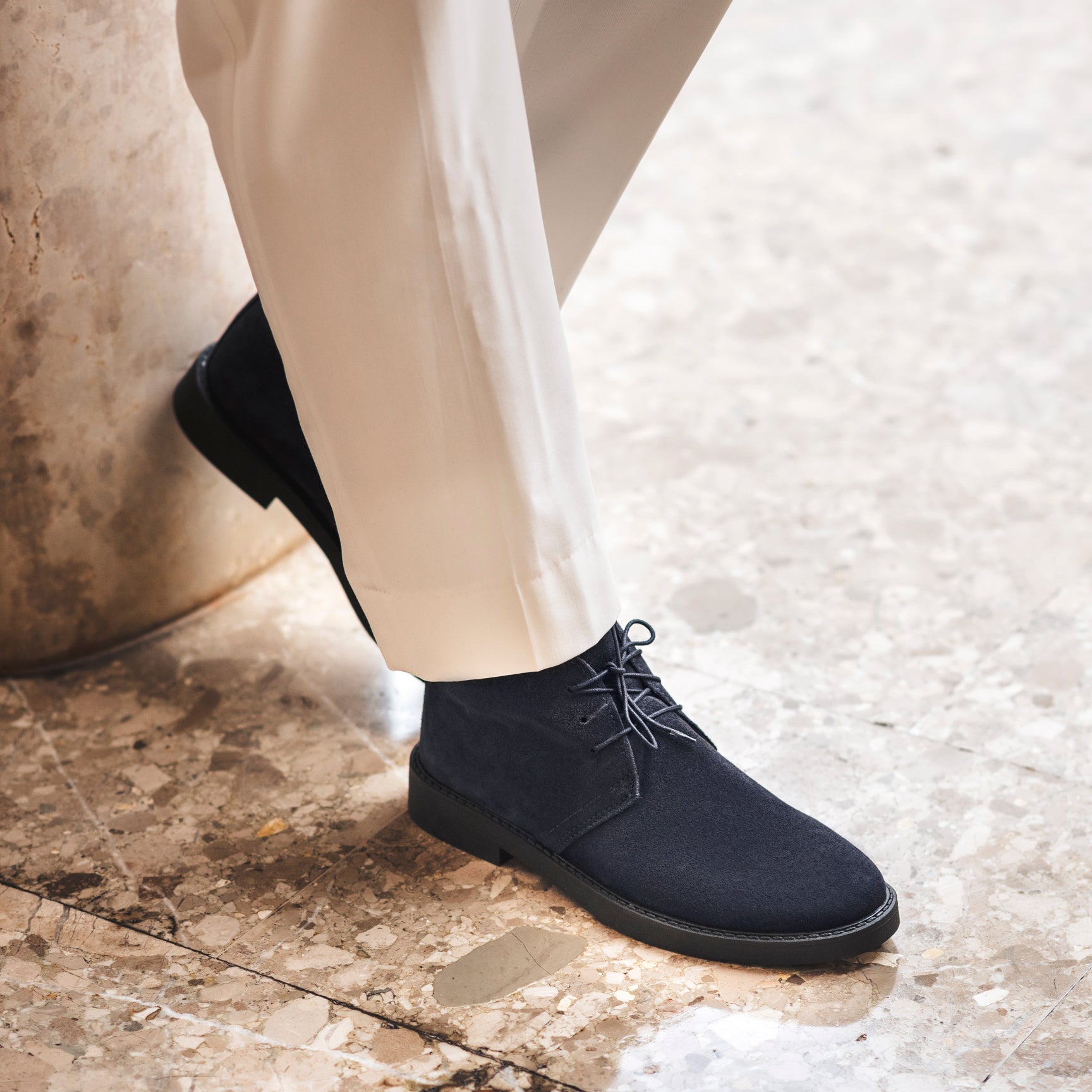 Polacchine aus Wildleder – Blau