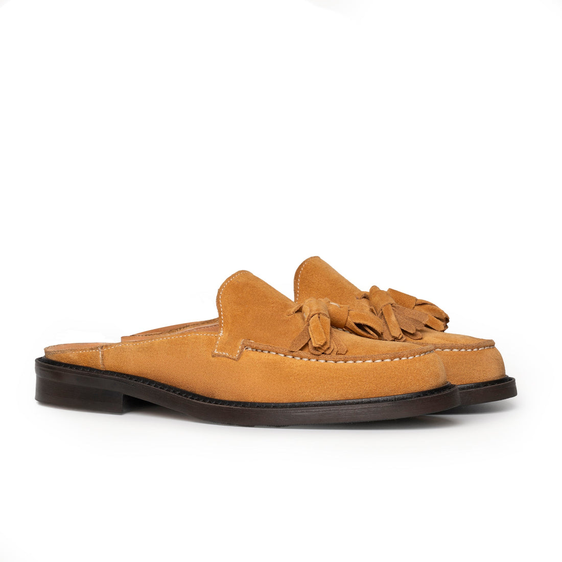 Sabó Bom-bom Damen-Mokassin aus Wildleder – Cognac