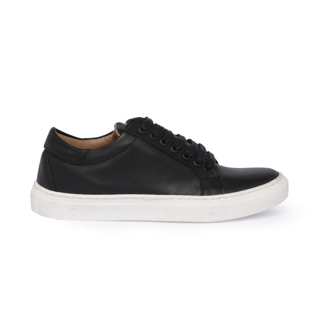 Herren Sneakers aus Leder - Schwarz