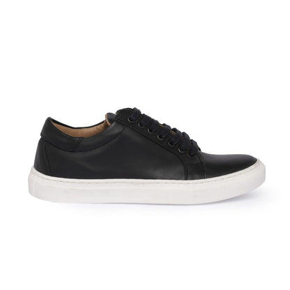 Herren Sneakers aus Leder - Schwarz