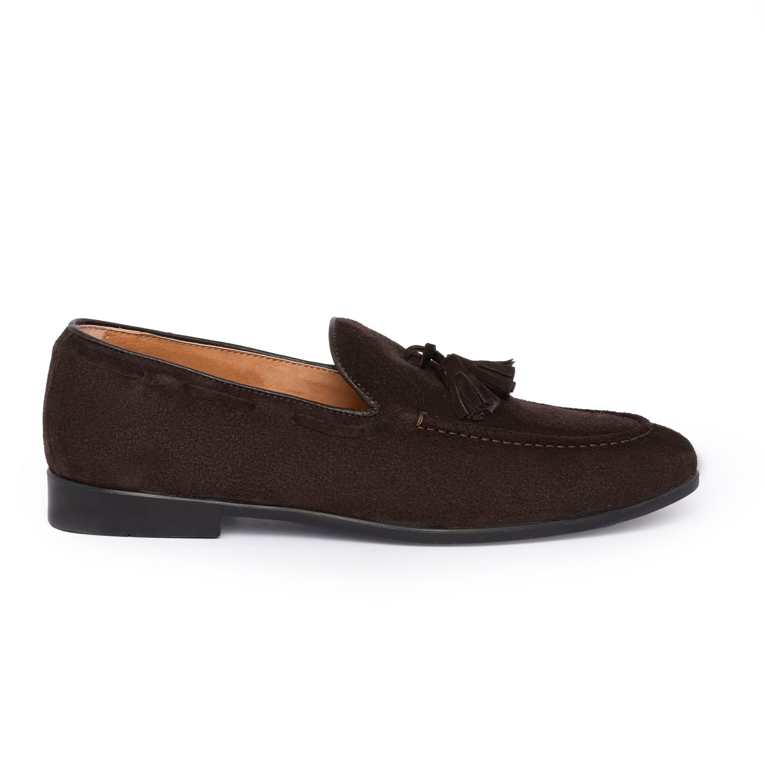 Loafer mit Schleife aus Wildleder – Dunkelbraun