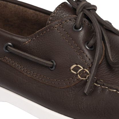 Mokassins Boot 01 mit dunkelbraunen Lederschnüren
