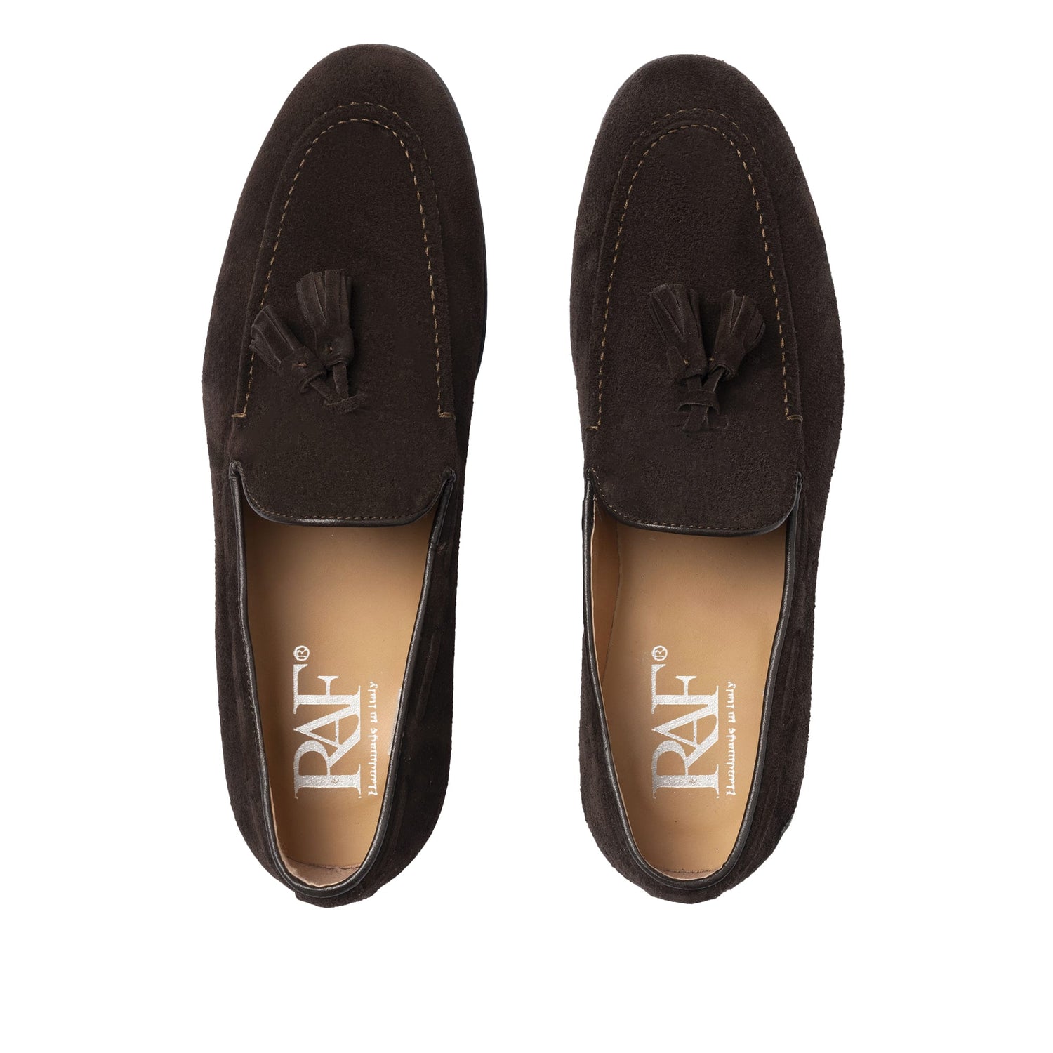 Loafer mit Schleife aus Wildleder – Dunkelbraun