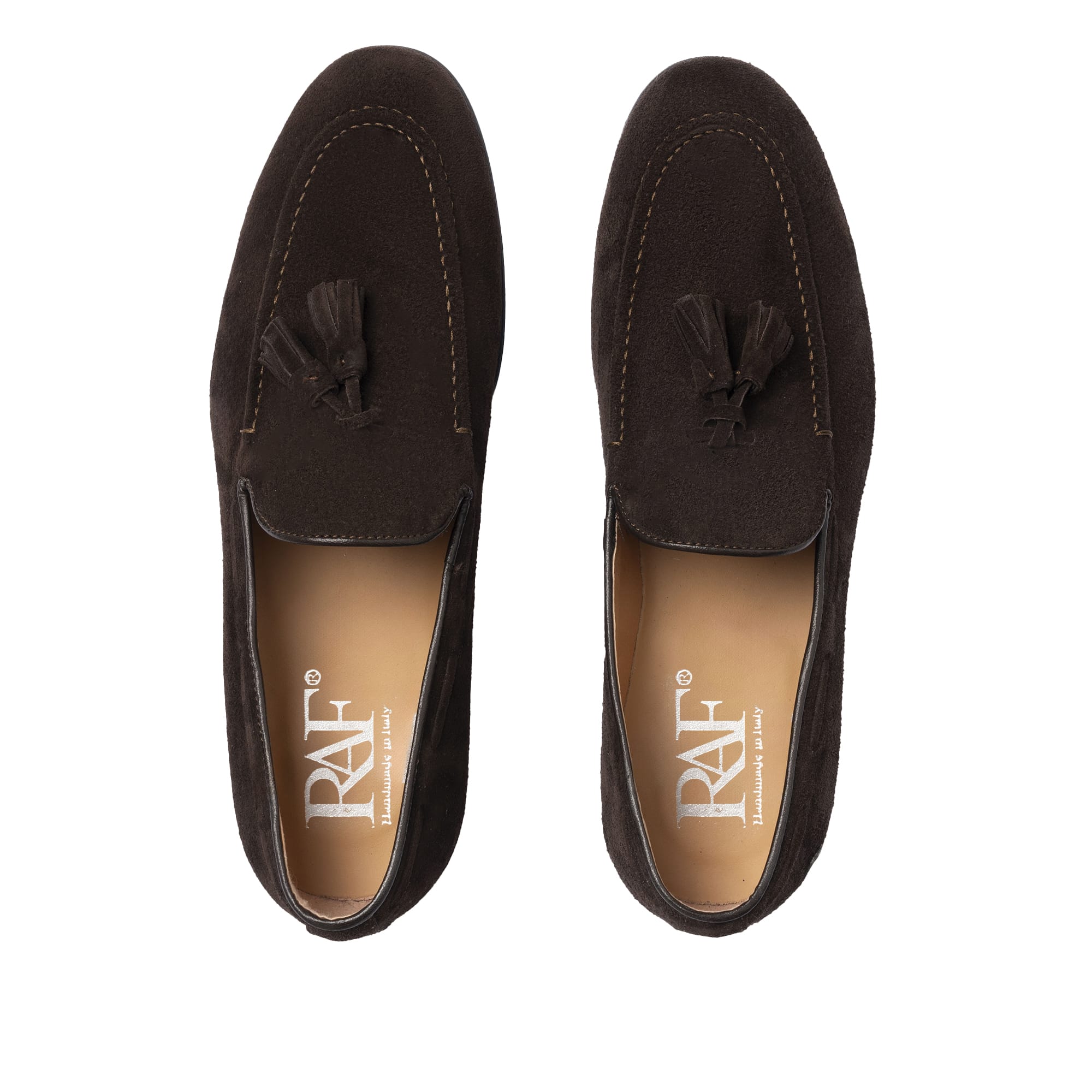 Loafer mit Schleife aus Wildleder – Dunkelbraun