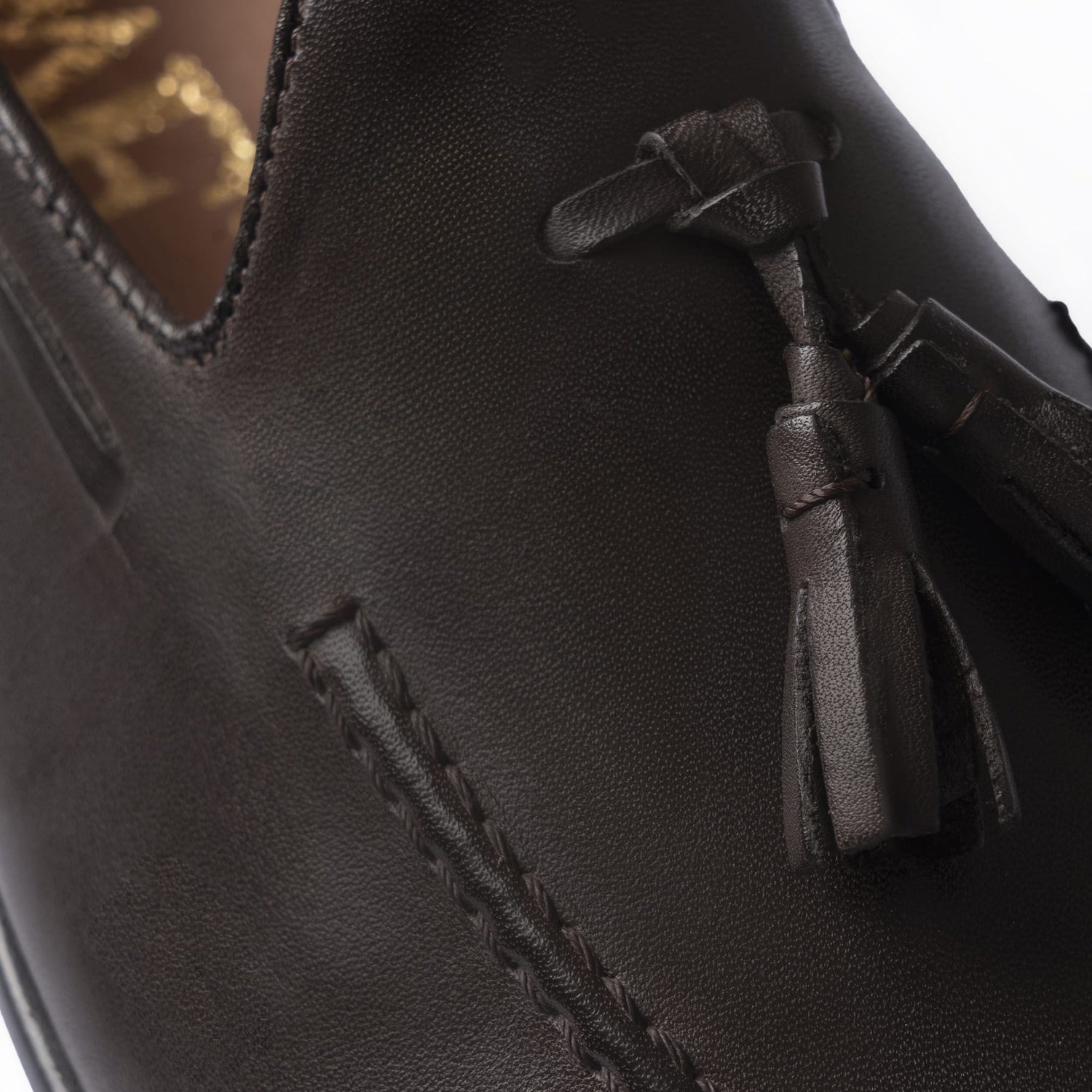 Loafer mit Schleife aus Leder – Dunkelbraun