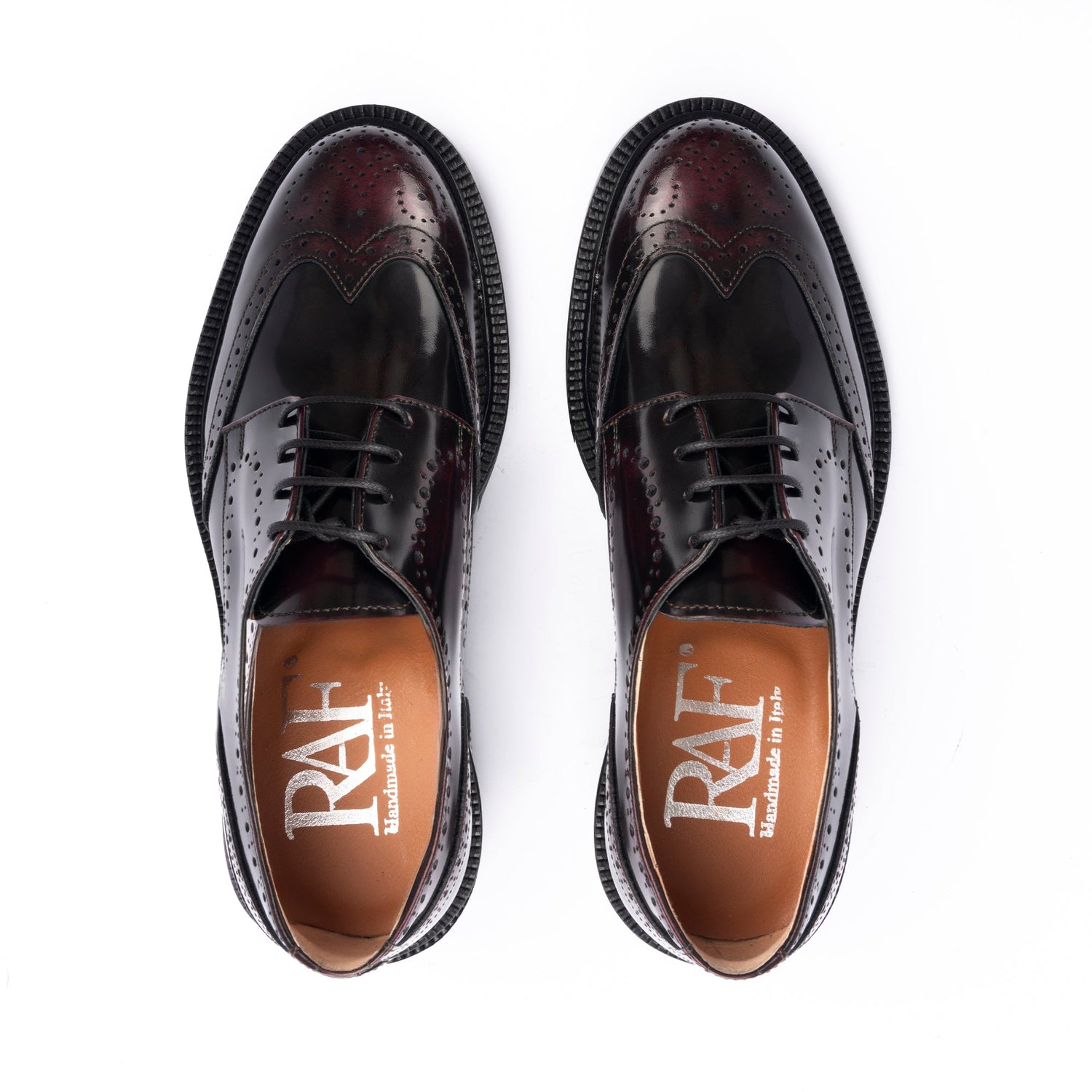 Damen-Derbies aus Leder – Bordeaux