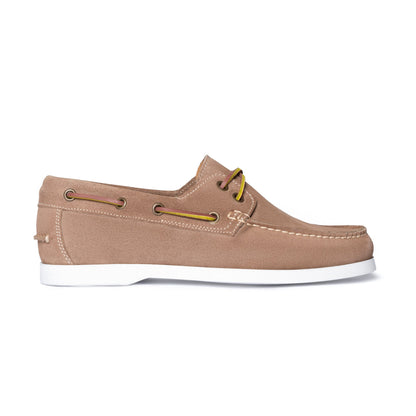 Damen-Barca-Mokassins aus Wildleder – Taupe