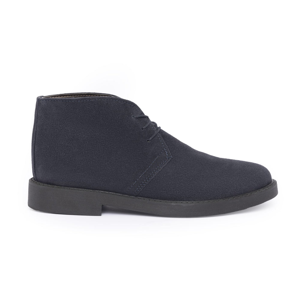Wildleder-Stiefeletten - Blau
