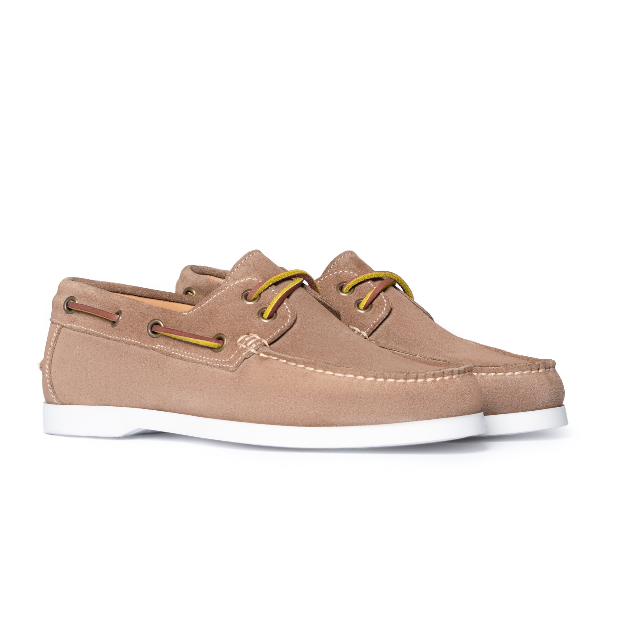 Damen-Barca-Mokassins aus Wildleder – Taupe