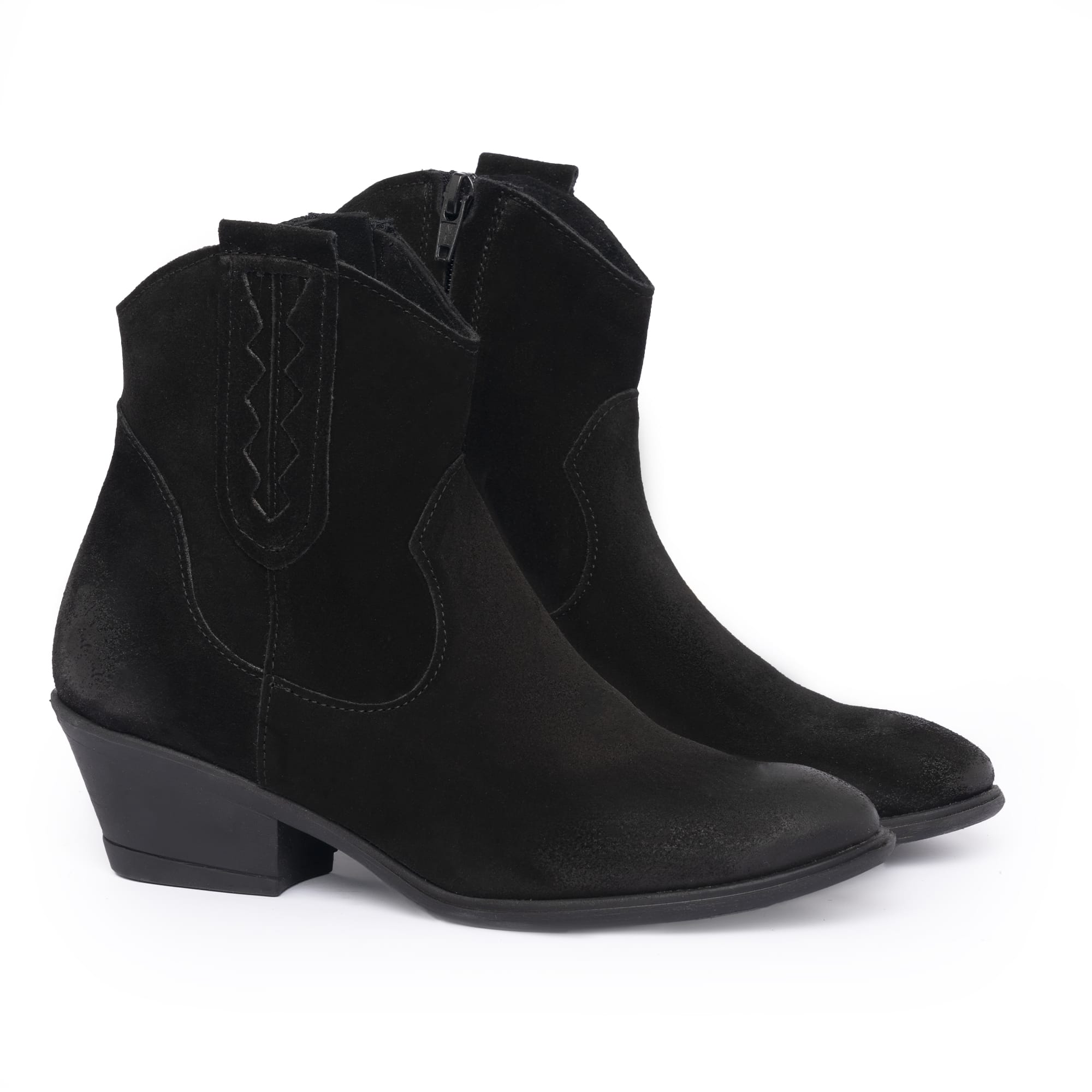 Damen-Westernstiefeletten – Schwarz