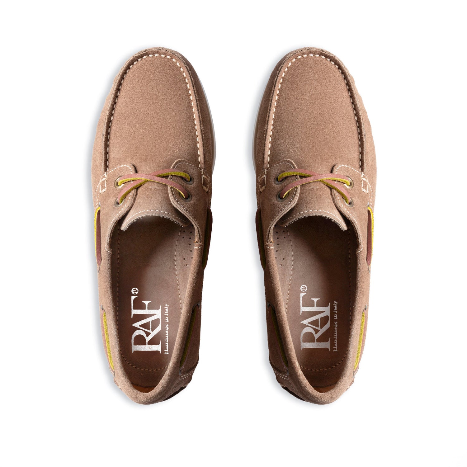 Damen-Barca-Mokassins aus Wildleder – Taupe