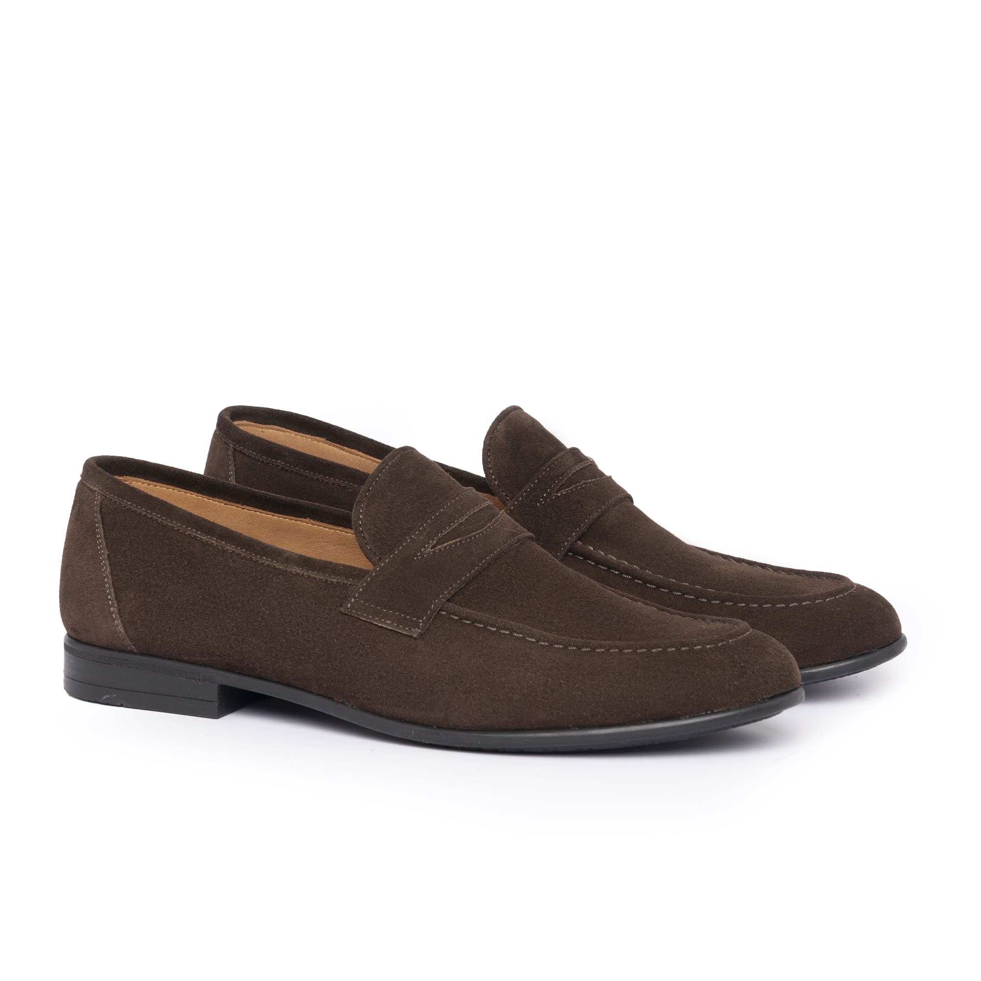 Loafer aus Wildleder – Dunkelbraun