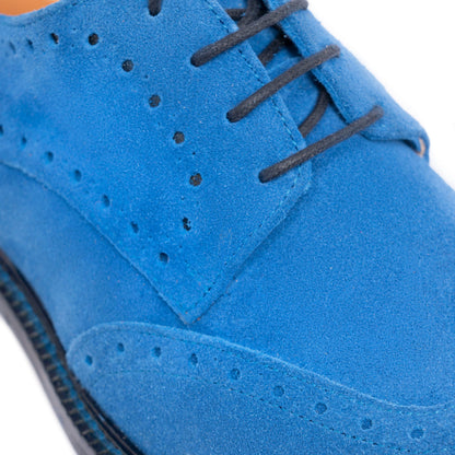 Damen-Derbies aus Wildleder – Kobaltblau