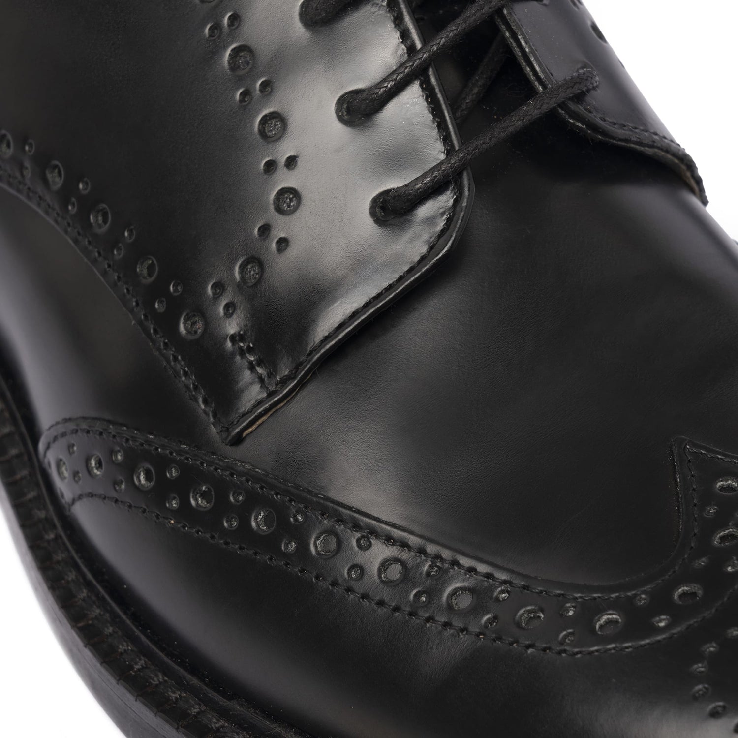 Damen-Oxfords aus gebürstetem Leder – Schwarz