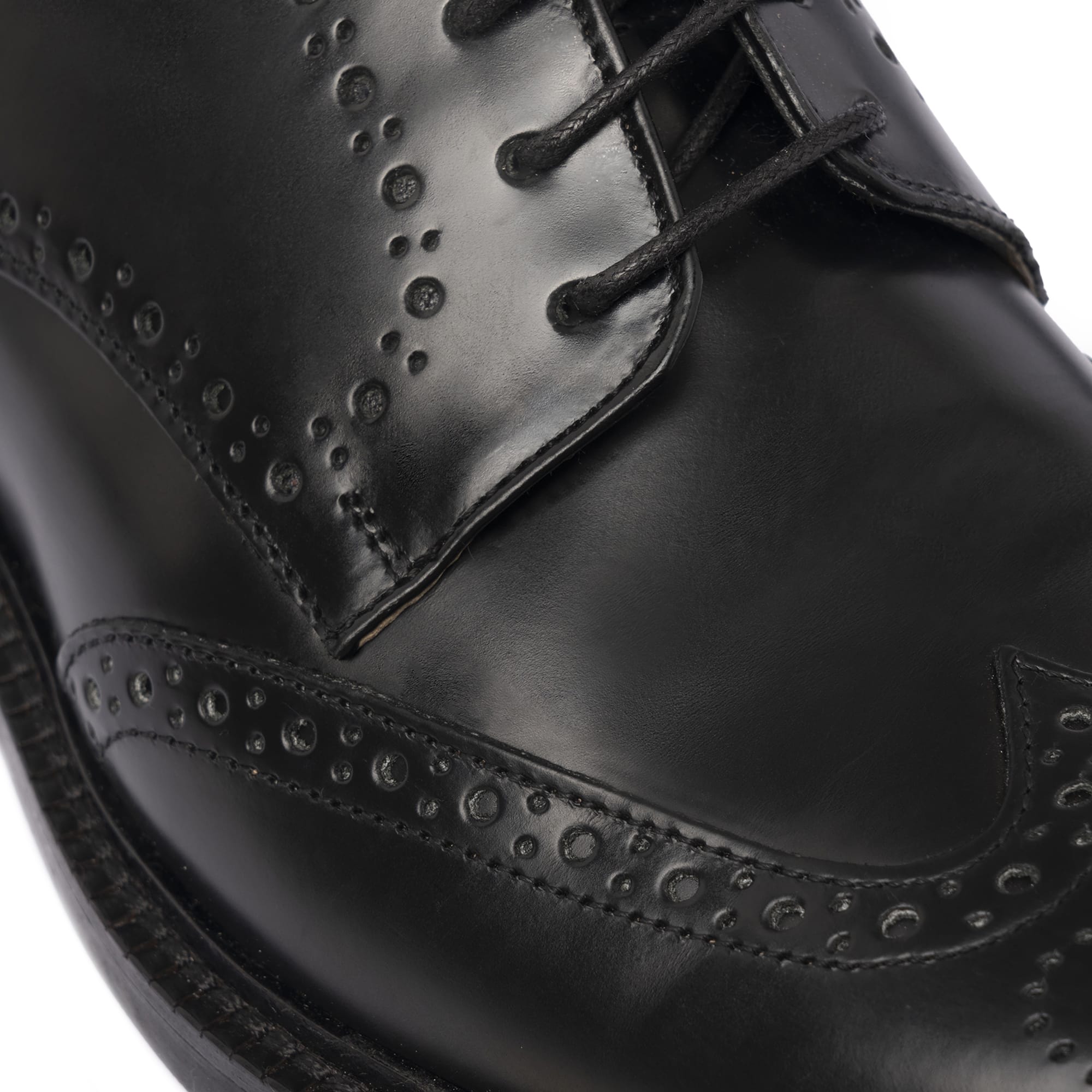 Damen-Oxfords aus gebürstetem Leder – Schwarz