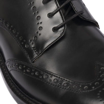 Damen-Oxfords aus gebürstetem Leder – Schwarz