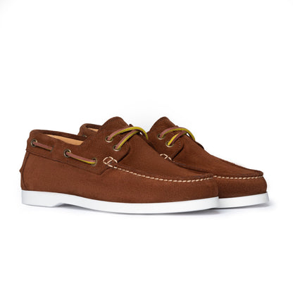 Damen-Barca-Mokassins aus Wildleder – Burnt
