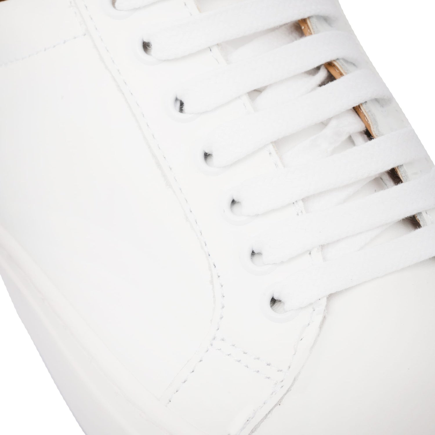 Damen-Sneakers aus Leder – Weiß