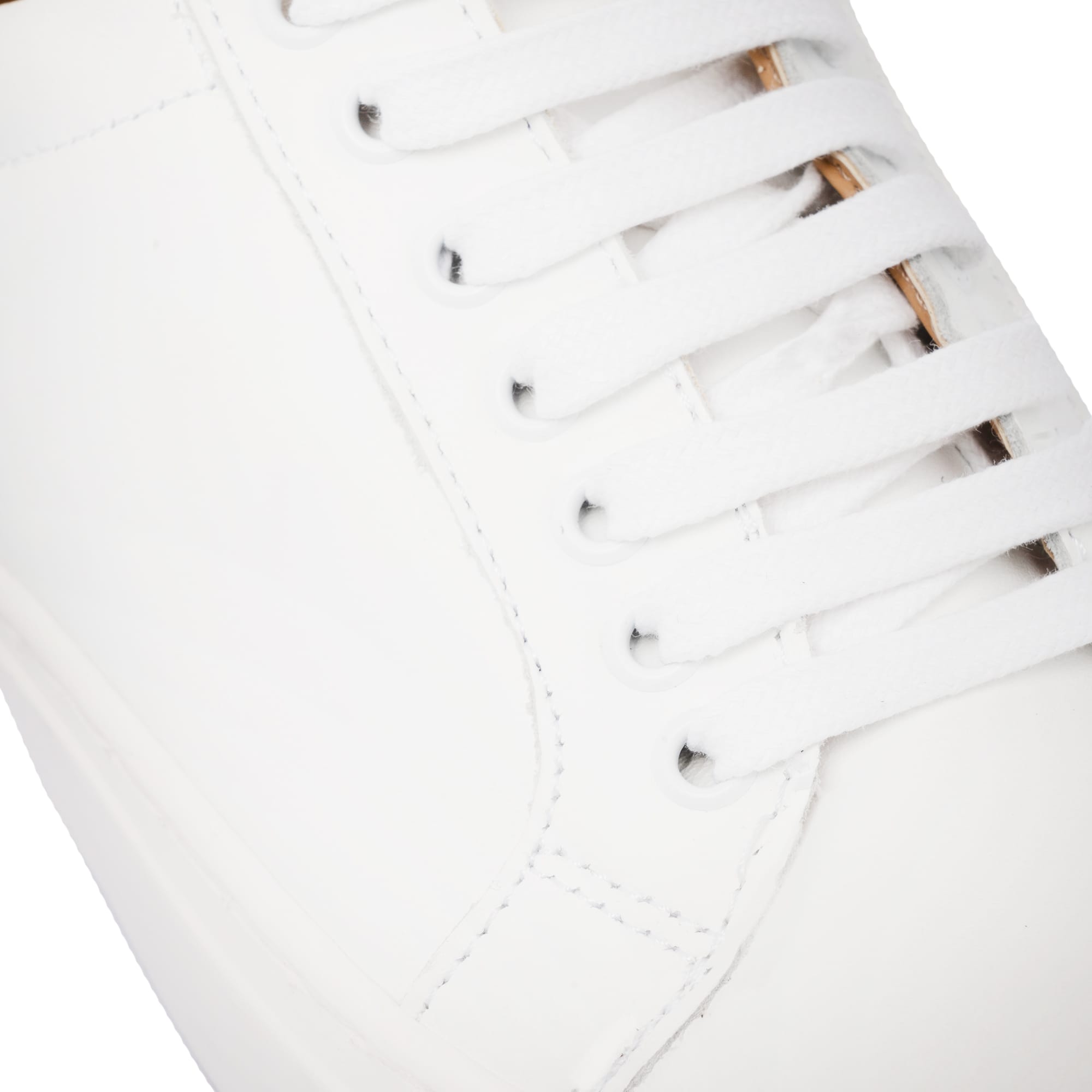 Damen-Sneakers aus Leder – Weiß