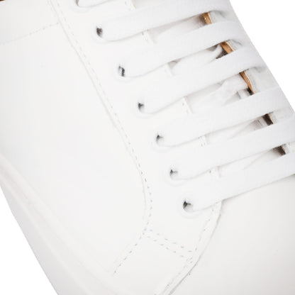 Damen-Sneakers aus Leder – Weiß