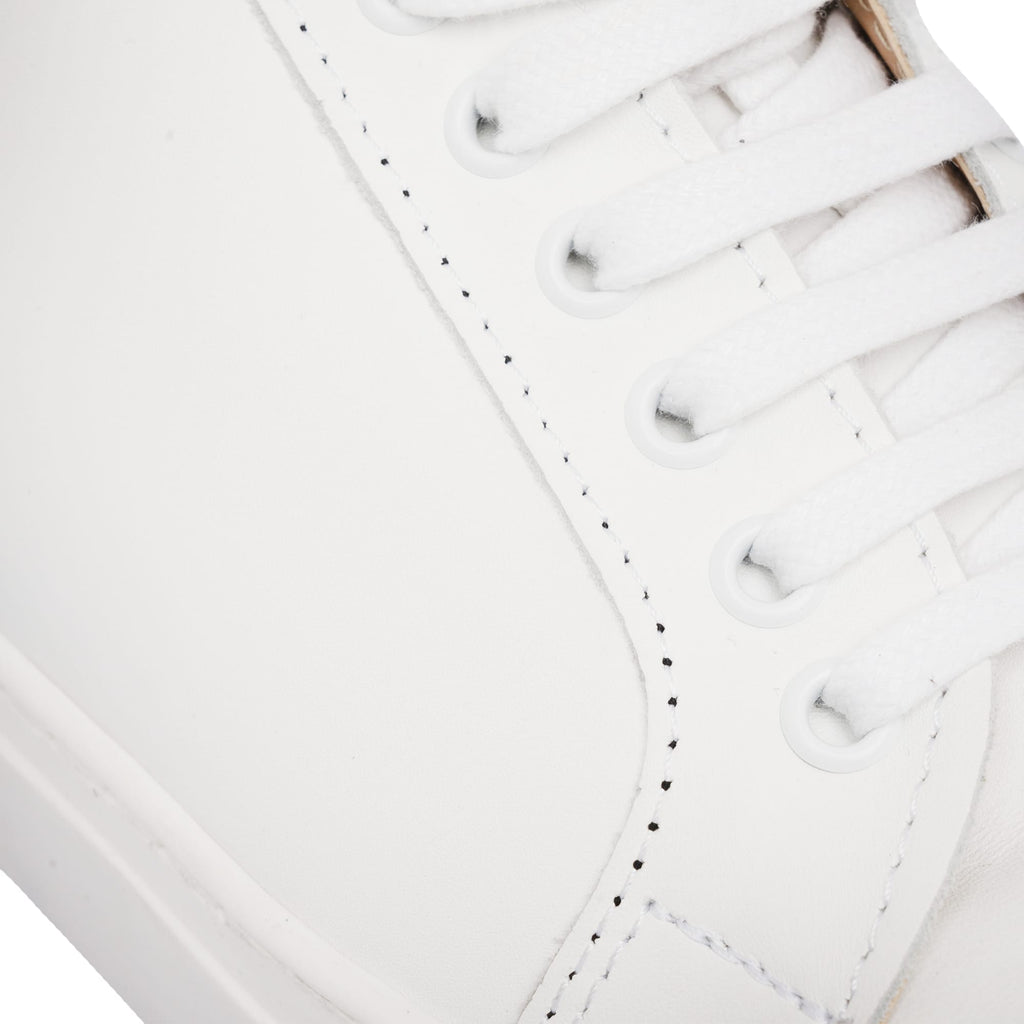 Herren Leder Turnschuhe - Weiß