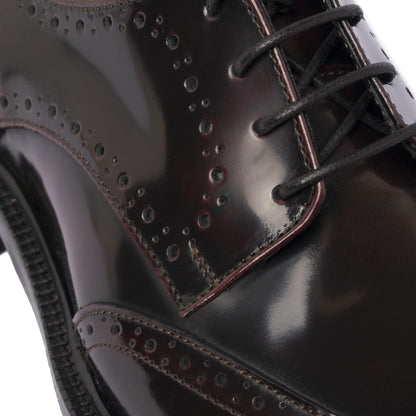 Damen-Derbies aus Leder – Bordeaux