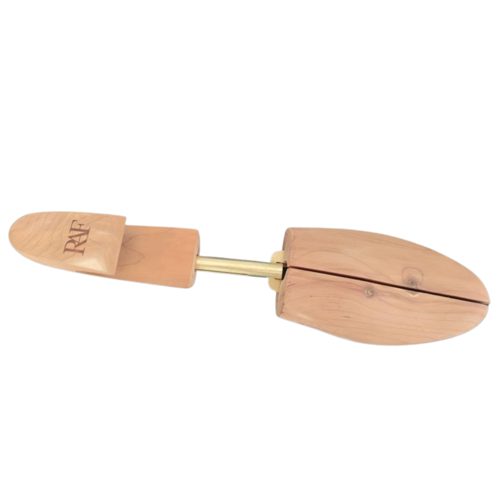 Verstellbarer Herrenschuhbügel aus Holz