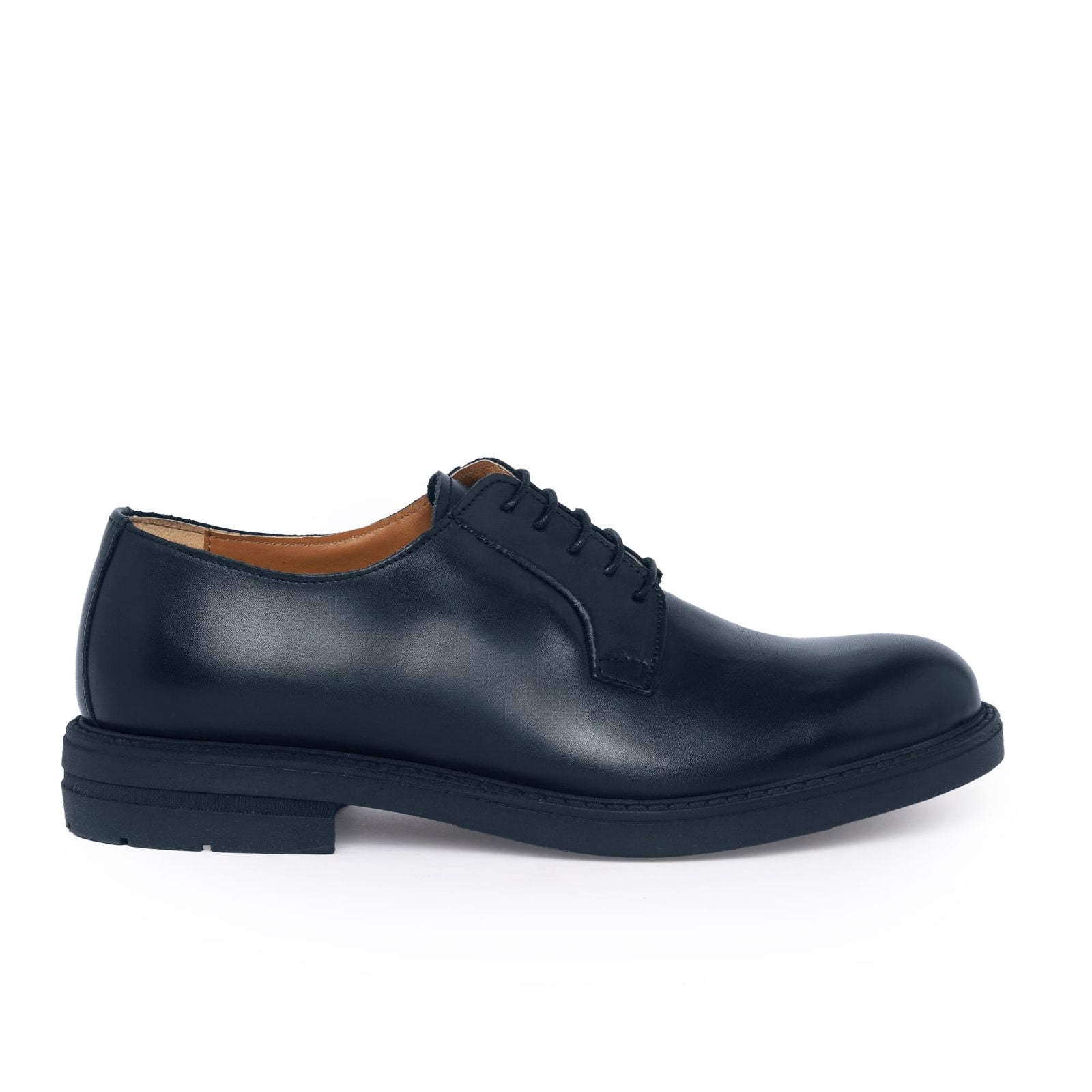 Derby-Schnürschuhe aus Leder – Blau