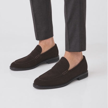 Loafer aus Wildleder – Dunkelbraun