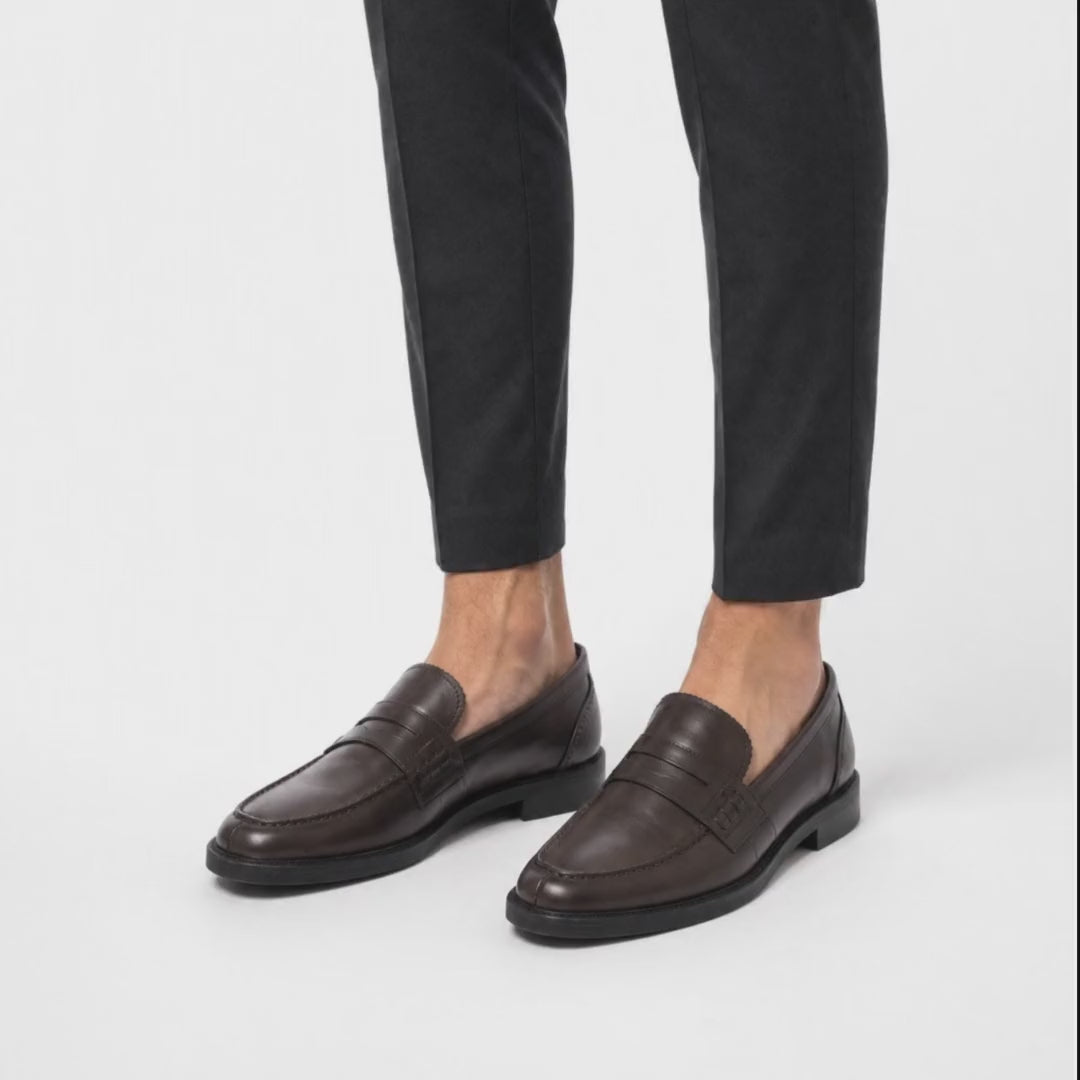 Loafer aus Leder – Dunkelbraun